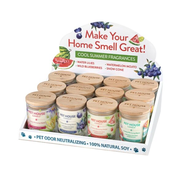 PET HOUSE CANDLE ASSORTED / SUMMER DISPLAY - Image 2