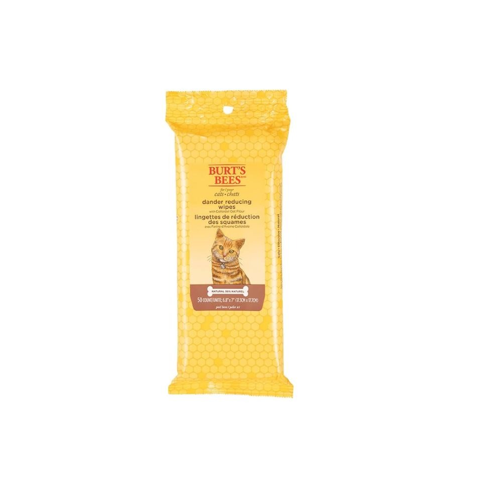 Burt's Bees Cat Dander Reducing Wipes 50 Count 1