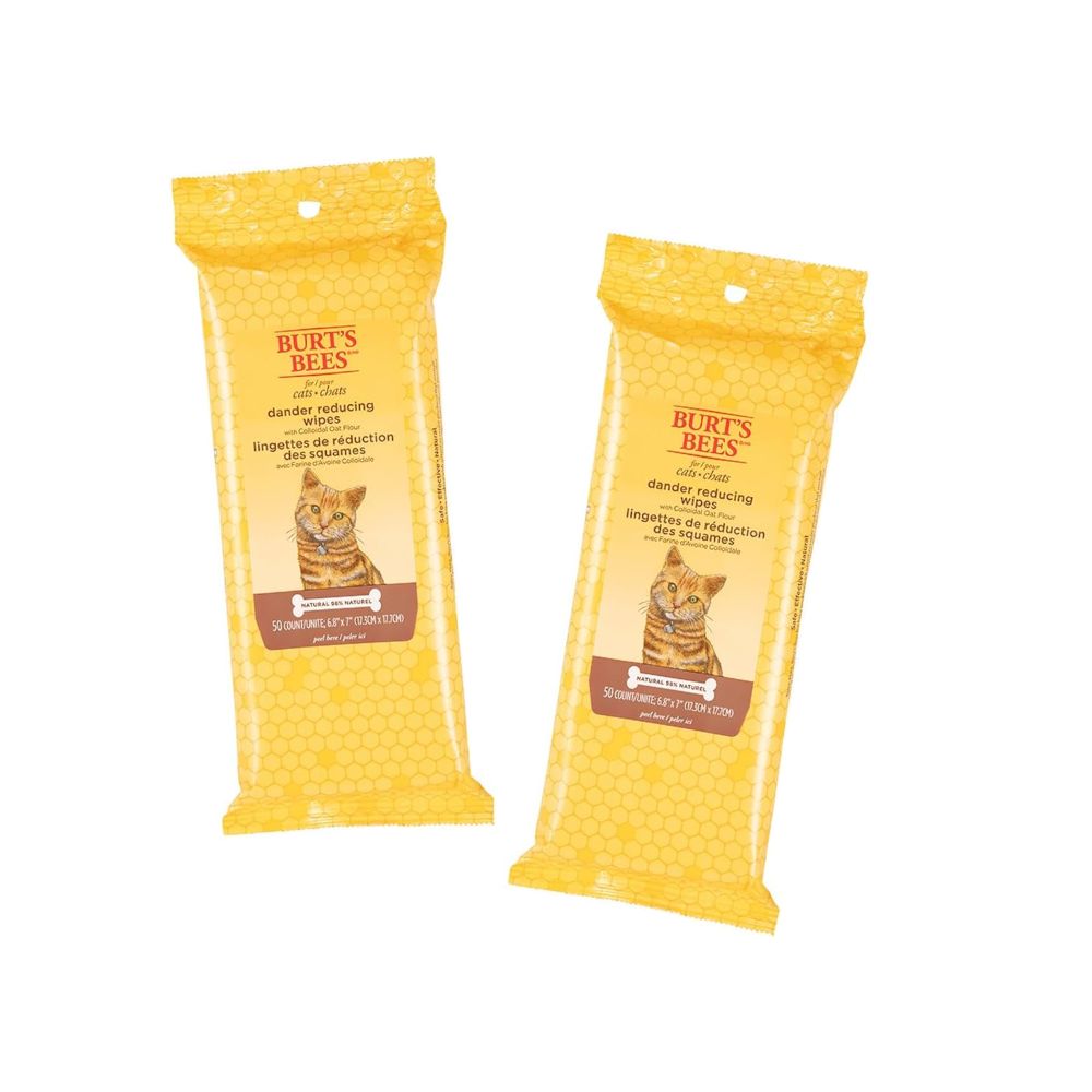 Burt's Bees Cat Dander Reducing Wipes 50 Count 2