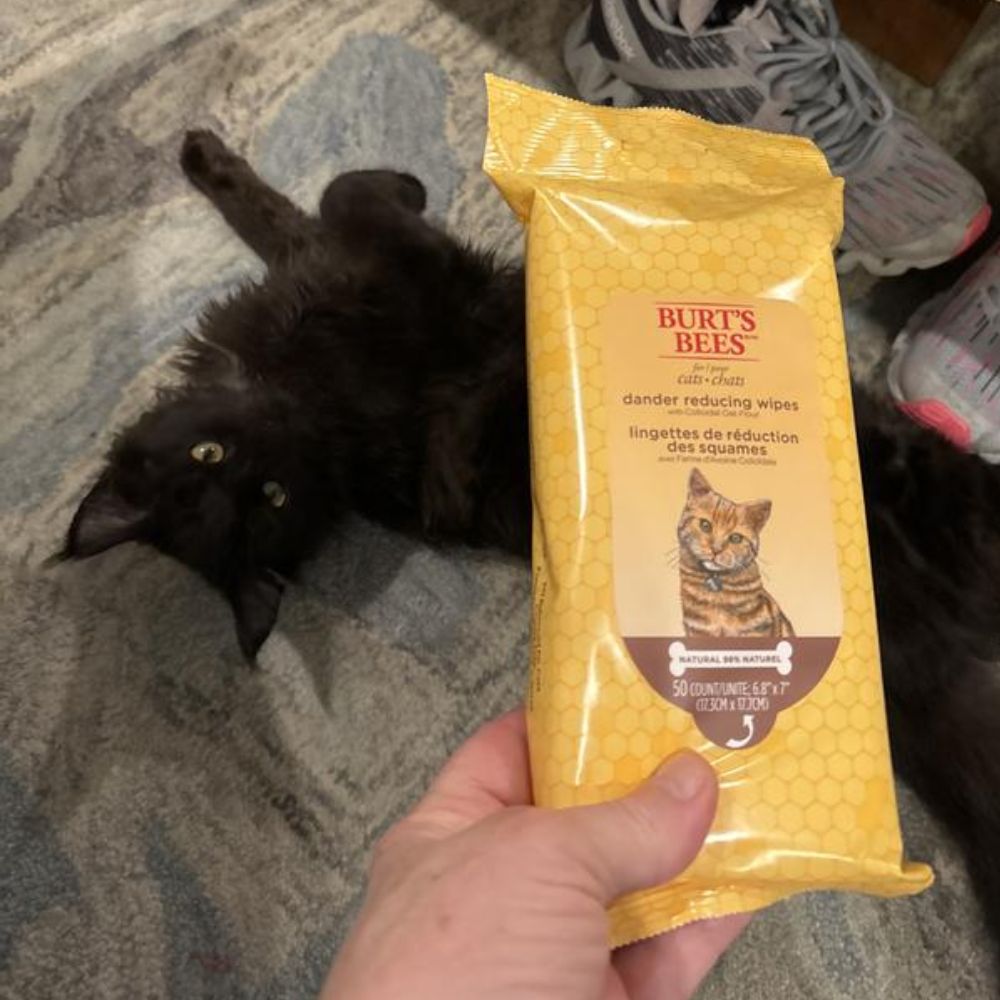 Burt's Bees Cat Dander Reducing Wipes 50 Count 3